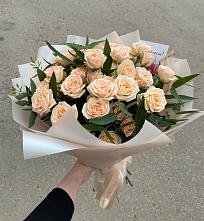 Букет Кремовые розы Латте в Ершове